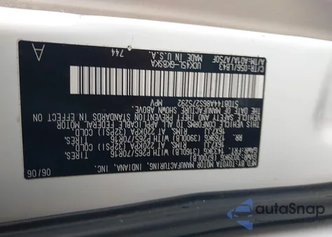 2006 Toyota Sequoia Sr5 V8 z USA, uszkodzony, nr VIN 5TDBT44A86S275292